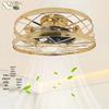American Style Retro Ceiling Fan Light with Iron Blades for Living Room, Corridor, or Aisle - 2025 Model