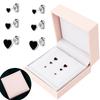 Fraise 925 Heart Stud Earrings In 3 Sizes