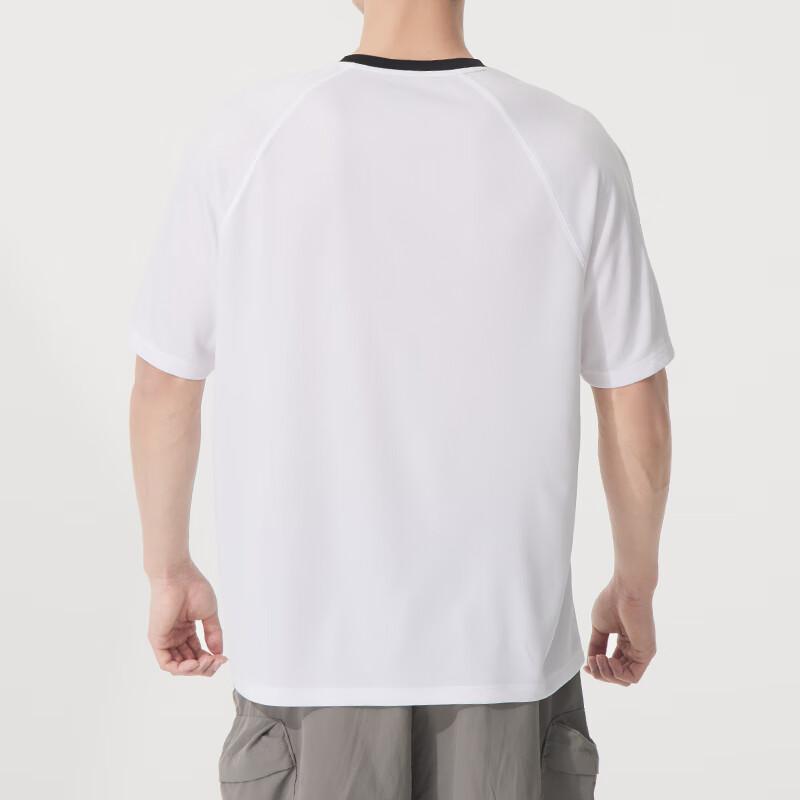 Skechers SS25 Fashion Sports Series Colorful Lightweight Breathable Round Neck Short Sleeve T-Shirt Unisex Tops Bright-White P225U120-0019