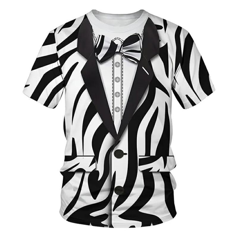 

Летняя футболка с круглым вырезом, 3D-принтом забавных животных для ролевых игр, модная повседневная мужская футболка с коротким рукавом XS