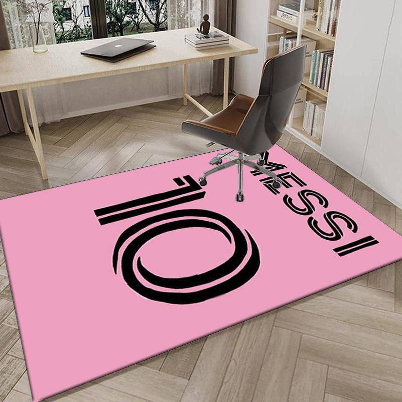 Messi's Pink  Area Rug for Office, Chair Rug, Decorative Carpet Livingroom Mat, Large Size Fan gifts Christmas gifts
