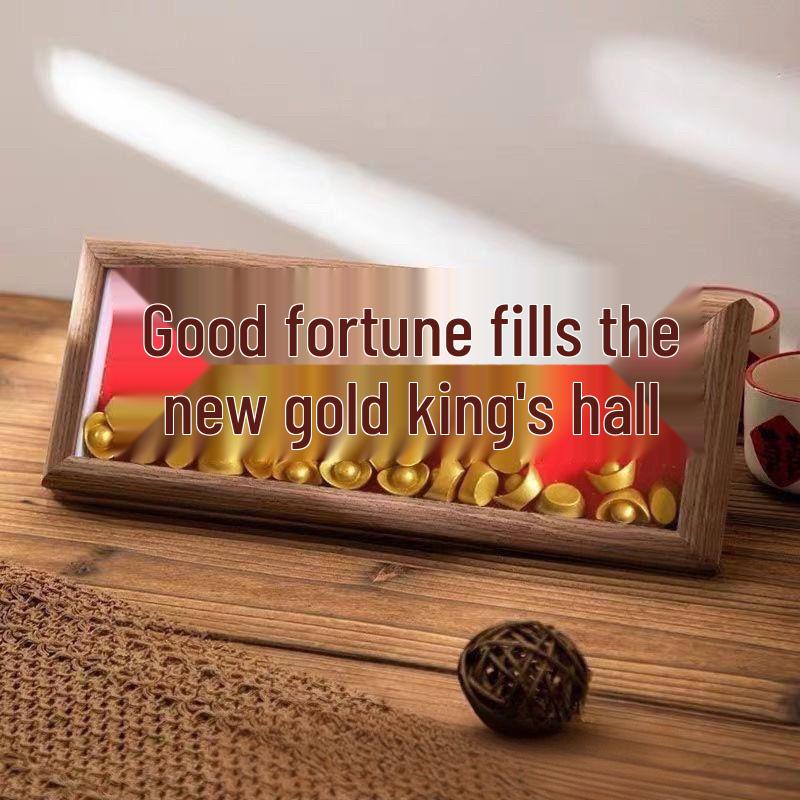 

Yuanbao Housewarming Decor Set: New Home Gift and Ceremony Ornaments with Display Stand. Premium 13x32cm, Display or Hang