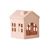 Decorative Tealight Candle Holders Mini House Candlestick Holders Ornament for Home Decors Ceramic Candlestick Holders
