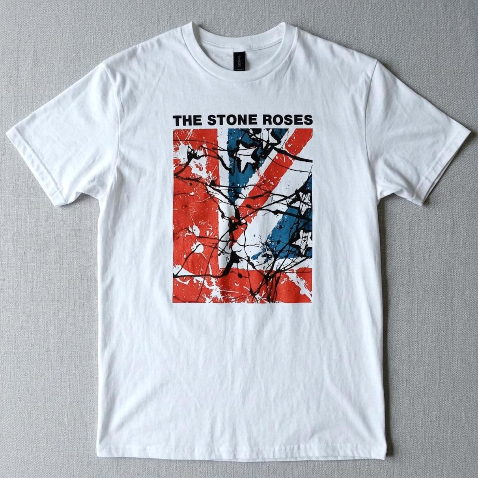 STONE ROSES T shirt, 1st LP Debut Album Cover Tee, Indie Rock Band Shirt, 90s Britpop Graphic Baggy Madchester Unisex Vintage Style L