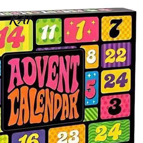 Holiday Surprise Countdown Gifts 2026 Christmas Advent Calendar Squeeze Toy, 24-Day Ice Cube with TPR Soft Fidget Figures Stress Relief Fidgets, Desk