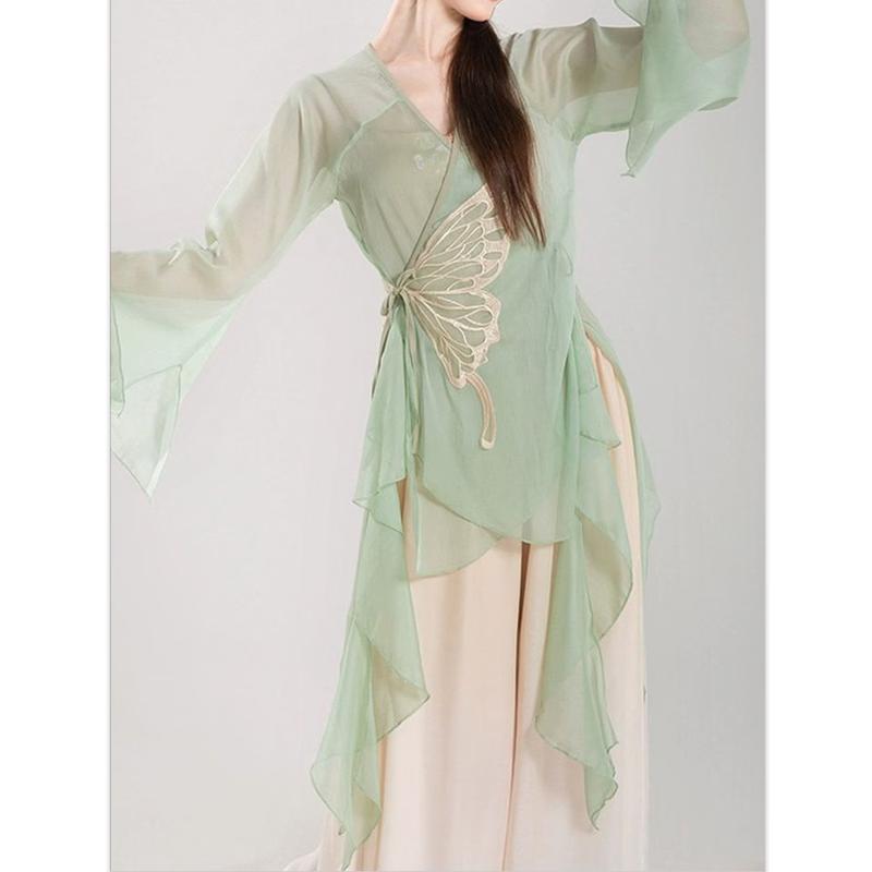 Yi Shi Classical Dance Gradient Gauze Practice & Performance Set