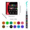 12-48 Colors Direct Liquid Marker Pen Set,DIY Hand Drawn,Graffiti Paint Art Acrylic Paint Pens,Perfect for Artist/Student