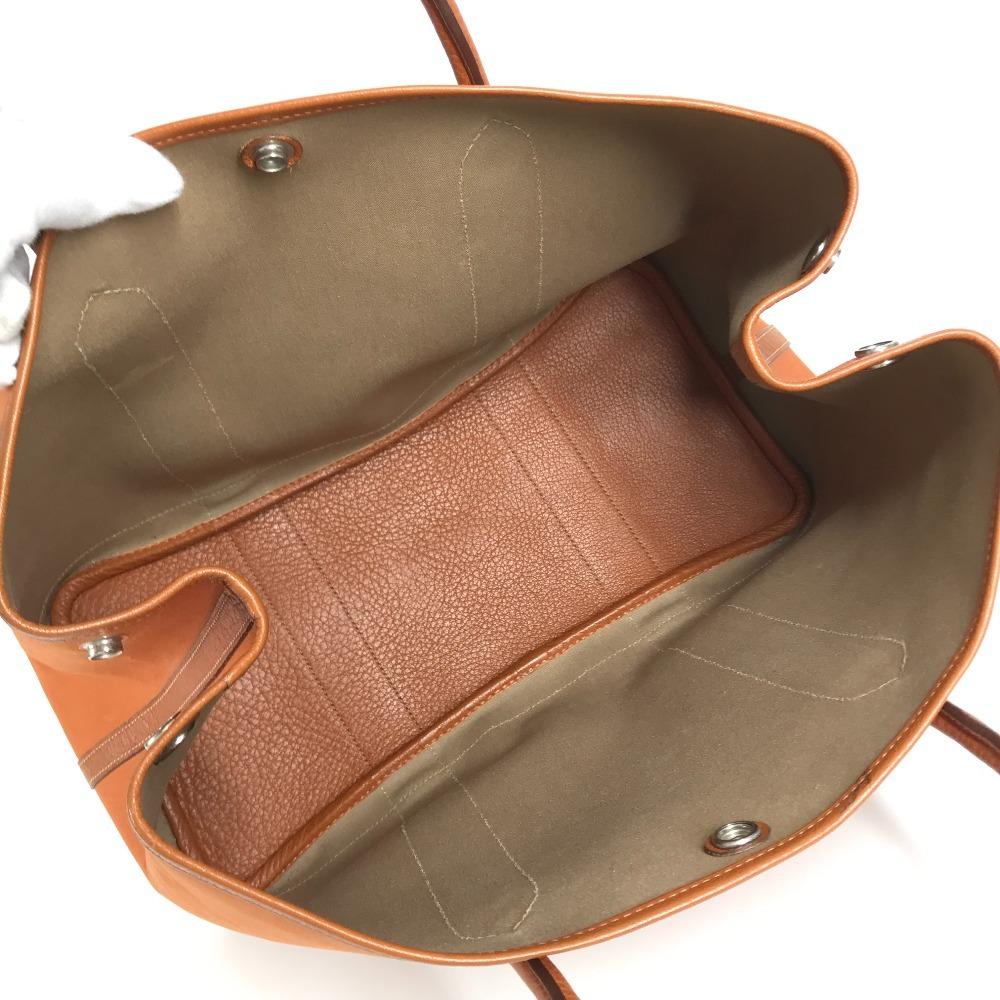 HERMES Garden Party 36 PM Hand Bag Shoulder Bag Tote Bag Negonda / Canvas Orange