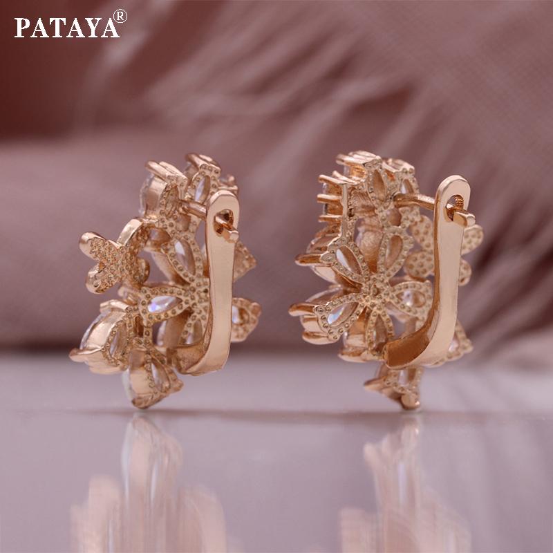 PATAYA Cerceu Damă Dulci Fluture Culoarea Auriu Rose