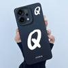 For OPPO Reno14 Pro 5G Cover Case Lucky Initial Letter Couple Silicone Soft Matte Phone Bumper for Oppo Reno 14 Pro 5G Casing
