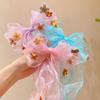 1PC Bow Streamer Colored Flowers Girls Hairpins Hair Clips Cute Kids Headwear Baby Hair Accessories