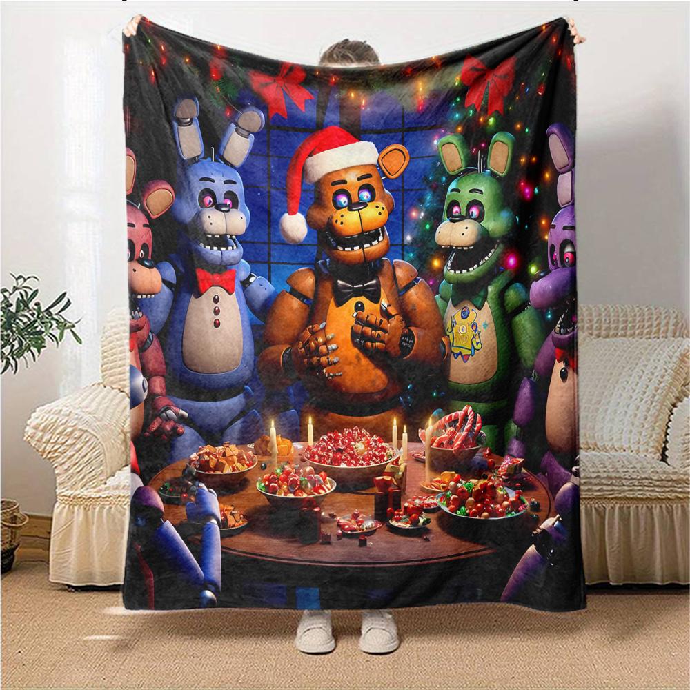 Five Nights Freddy'S Party Blanket Soft Throw Blanket For Home Bedroom Bed Sofa Travel Office Solid Christmas Blanket