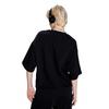 Solid Logo Print Loose Fit Crew Neck Pullover Short Sleeve Sweatshirt Men Sweatshirt Black LUT0051023RV00FK11000