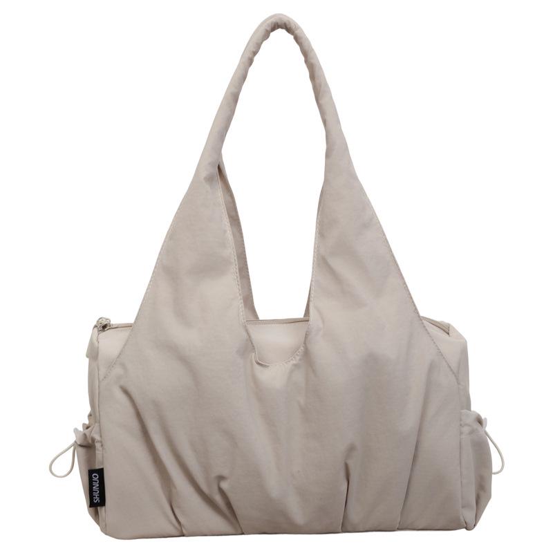 Women's Lightweight Nylon Tote: Large Capacity, Multi-layer, Single Shoulder Handbag for Commuting & Moms