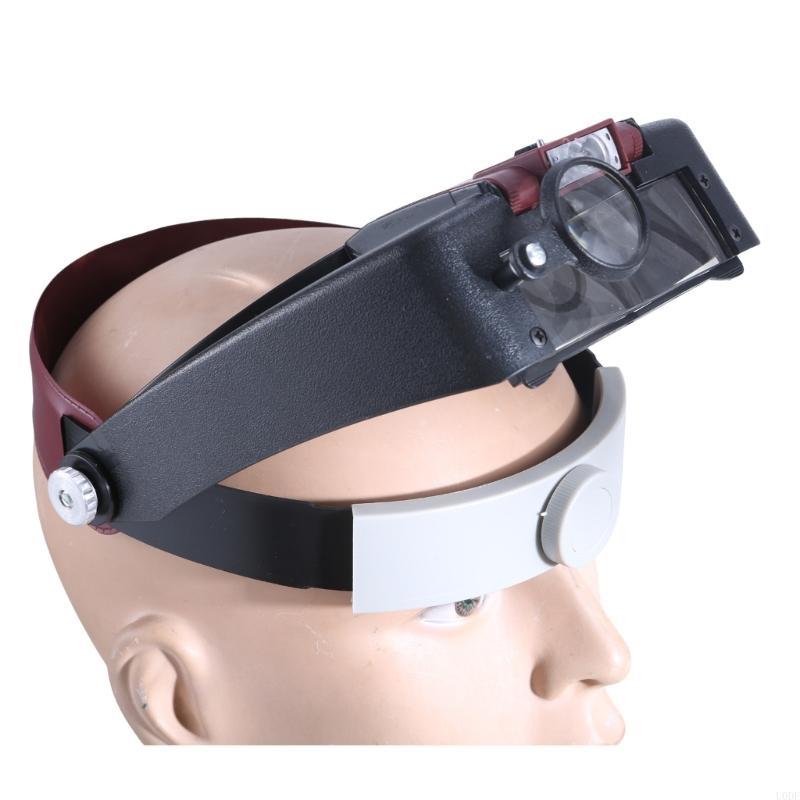 LED Head-Mounted Illuminating Microscope Headband Repair LED Lamp Magnifier