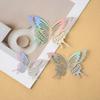 12 Pcs Butterfly Wall Decor 3D Hollow Butterflies Sticker for Birthday Cake Cupcake Toppers Removable DIY Mural Art for Room Office Bedroom