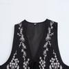 Fashion Style 2024 Autumn New Women's Clothing Stylish V-neck All-Matching Slimming Embroidered Sleeveless Retro Vest