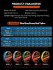 8-piece 100 Meter Dalima PE Fishing Line, 5-color PE Line, 3.0 # -13 # Woven PE Fishing Line
