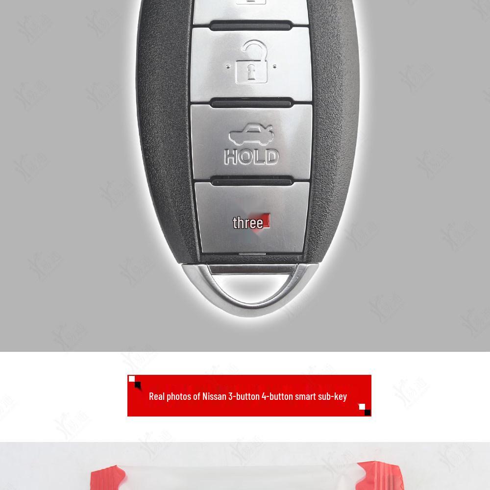 KYDZ 4-Button Smart Key Card for Nissan Model 3 - Remote Key, No Logo