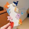 Pequeñas Delicadas Lindas Pinzas de Acetato para el Pelo de Niño Ballena de Dibujos Animados Caballito de Mar Cangrejo Estrella de Mar Horquillas Flequillo Lateral Accesorios para el Pelo de Niña
