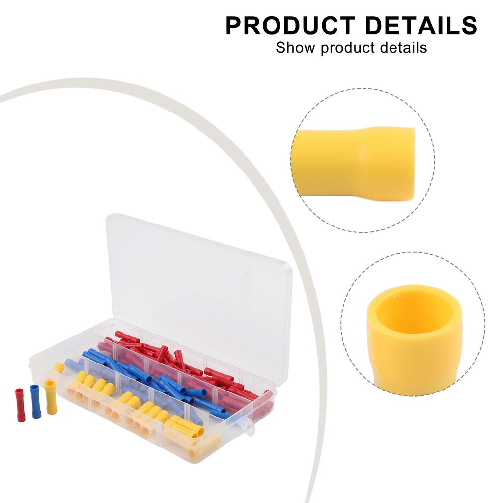 BV1 25 BV2 BV5 heat shrink tubing For wire connector set 90pcs with materials for electrical and automotive use