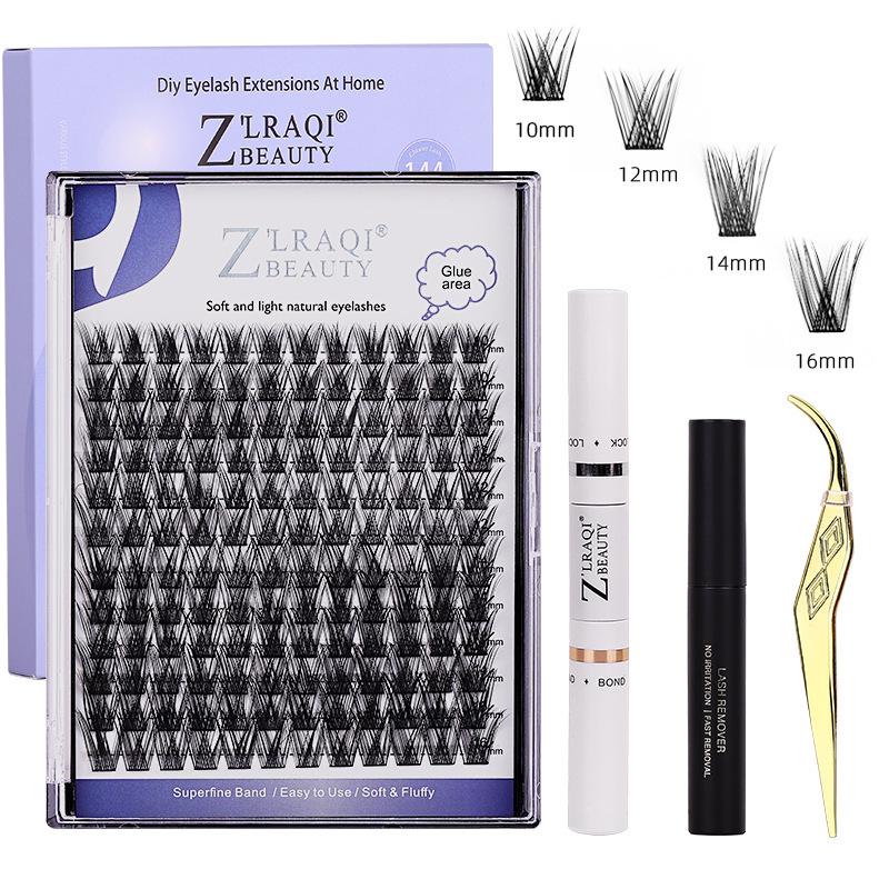

DIY lashes eyelash extension kit cross-border large-capacity segmented hot-melt 30D40D false