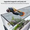 Rete Magnetica Anti-Salto per Acquario Fai da Te Facile Installazione Tagliabile Coperchio per Acquario di Dimensioni Personalizzate