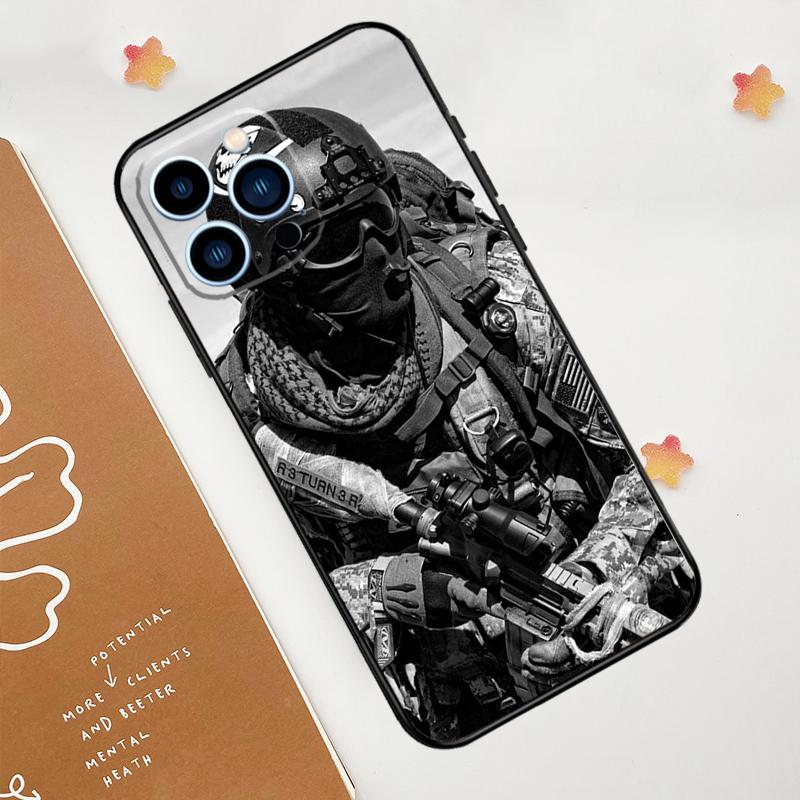Military Army Special Forces Phone Case For iPhone 17 Pro Max 14 11 15 16 Pro Max 12 13 mini 16 Plus 16e 17 Air Funda
