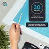 Eagle Ray Digital Pool Water Test Kit with Digital Water Tester and 30 Test Strips for Chlorine Bromine Total Hardness Cyanuric