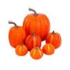 Set of 7 Foam Pumpkin Decorations for Harvest and Halloween