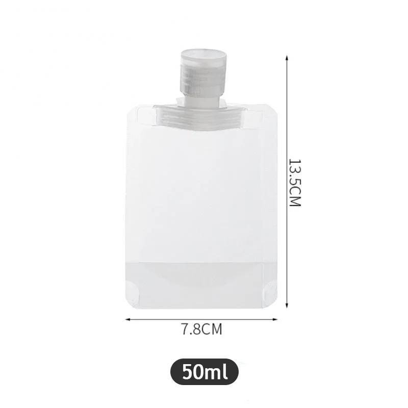 5pz Borsa Portatile da Viaggio per Imballaggio Liquidi per Trucco Busta con Beccuccio Autoportante Borsa Dispenser per Bagnoschiuma Organizer da Bagno Accessori da Viaggio