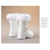 Girls' Boots, Winter Children's Mid Length Boots, Medium Size Children's and Little Girls' Thick and Warm Snow Boots