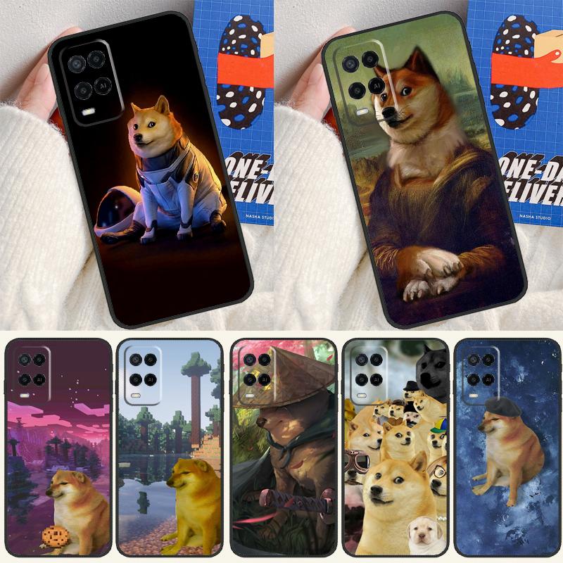 Doge For Oppo A17 A77 A60 A74 A94 A54 A18 A38 A58 A78 A98 A40 A80 A16 A76 A96 A15 A57S Phone Case