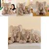 Grey Plush Elephant Toy Cute Short Plush Soft Stuffed Animal Perfect For Childs Gift