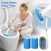 Disposable Toilet Brush with One-Time Use for Bathroom and Home Cleaning