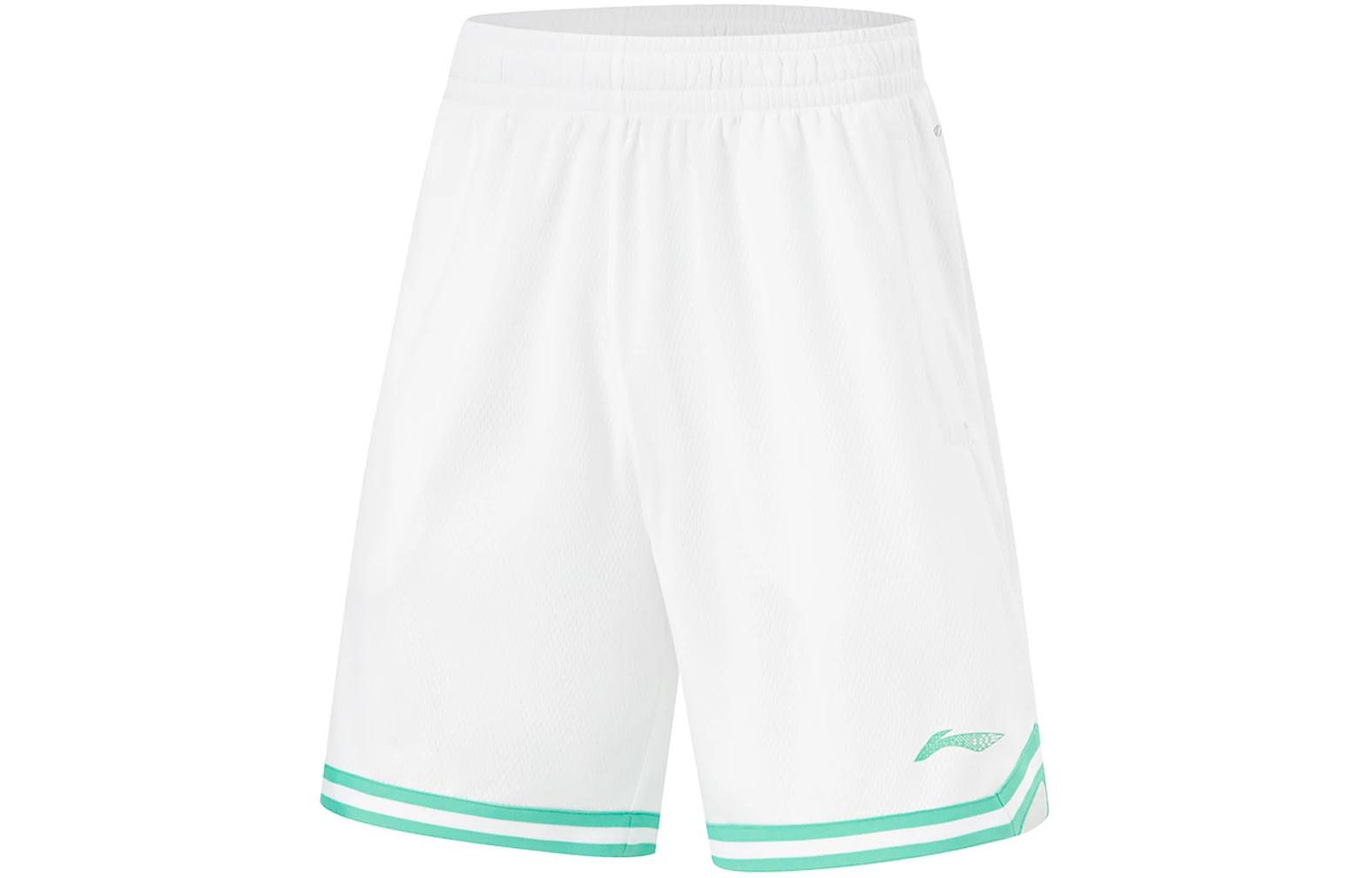 Li Ning CBA Collection Basketball Shorts Men s Standard White AAPU097-7 3XL