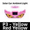 Wireless Solar Powered Demon Eye Car Light Suction Cup Smart LED Lights Cool EYE Ambient Lights