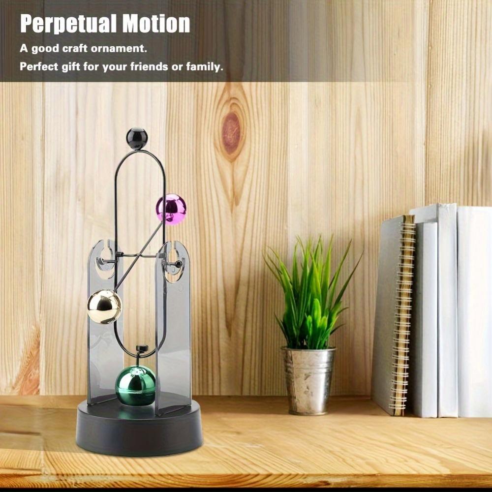 Perpetual Motion Machine Electronic Swing Balance Balls Model Art Craft Decoration Office Desk Science Ornament Home Decor Gift