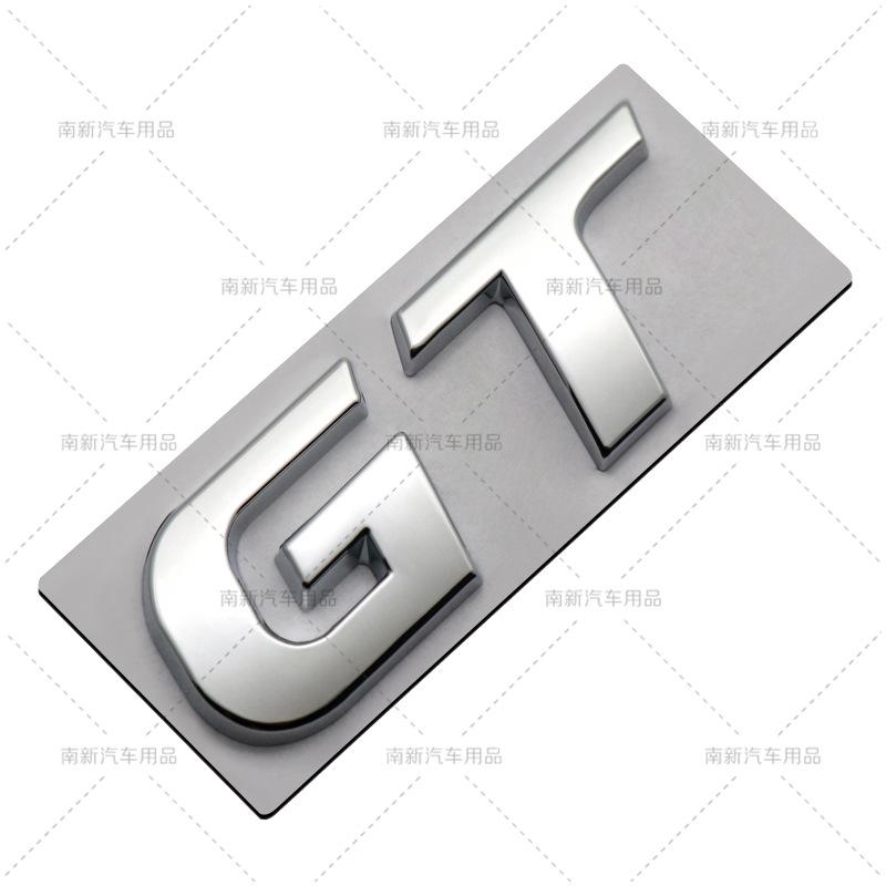 

GT car stickers for Kia, Peugeot and Hyundai modified metal car stickers 1 чорний