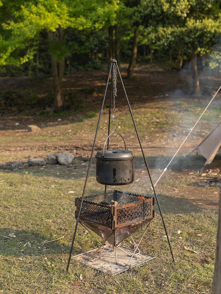 Camping Moon Aluminum Hanging Pot Medium Aluminum Pot Aluminum Pot Cooking Imoni Camping MC230 (CAMPING MOON) 4.0L