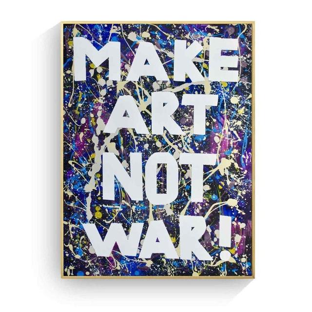 

Make Art Not War поп-арт ретро плакат художественная роспись искусство украшение гостиной картина 21cm×30cm NoFrame