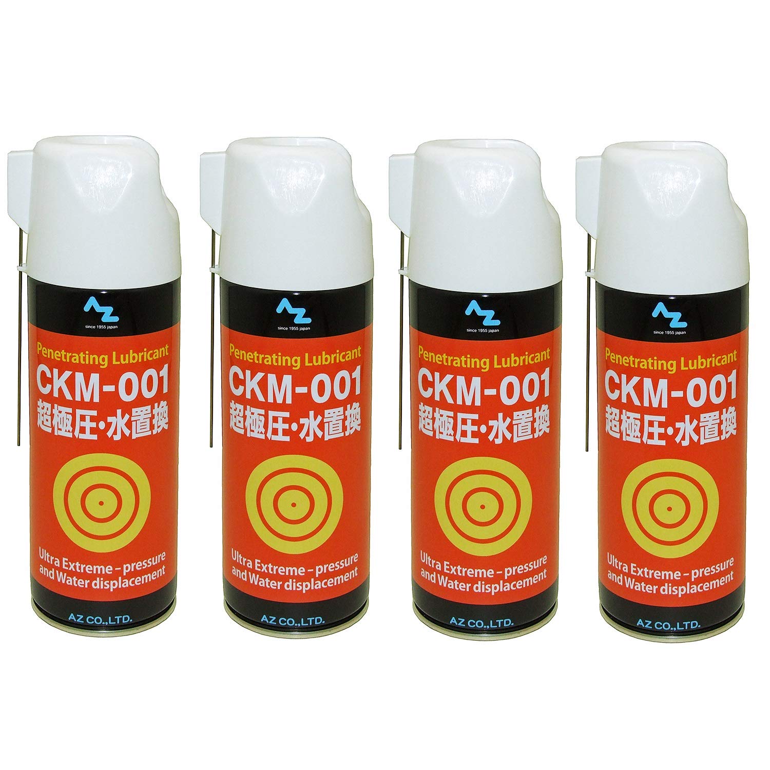 

AZ (AZ) CKM-001 Ultra Extreme Pressure Water Displacement Oil Spray, 420ml (AZ610) x 4 bottles, SE602