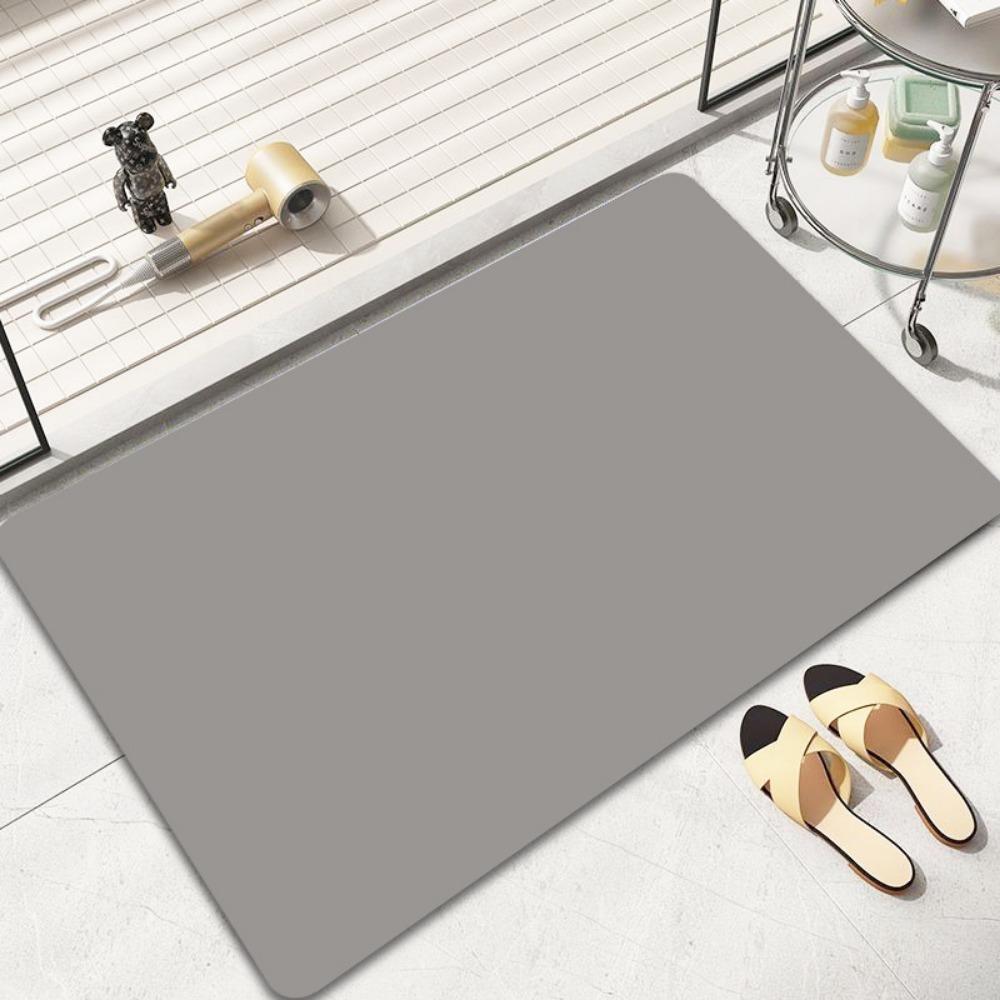 2 шт. Однотонный коврик для пола из диатомовой грязи — фото 10