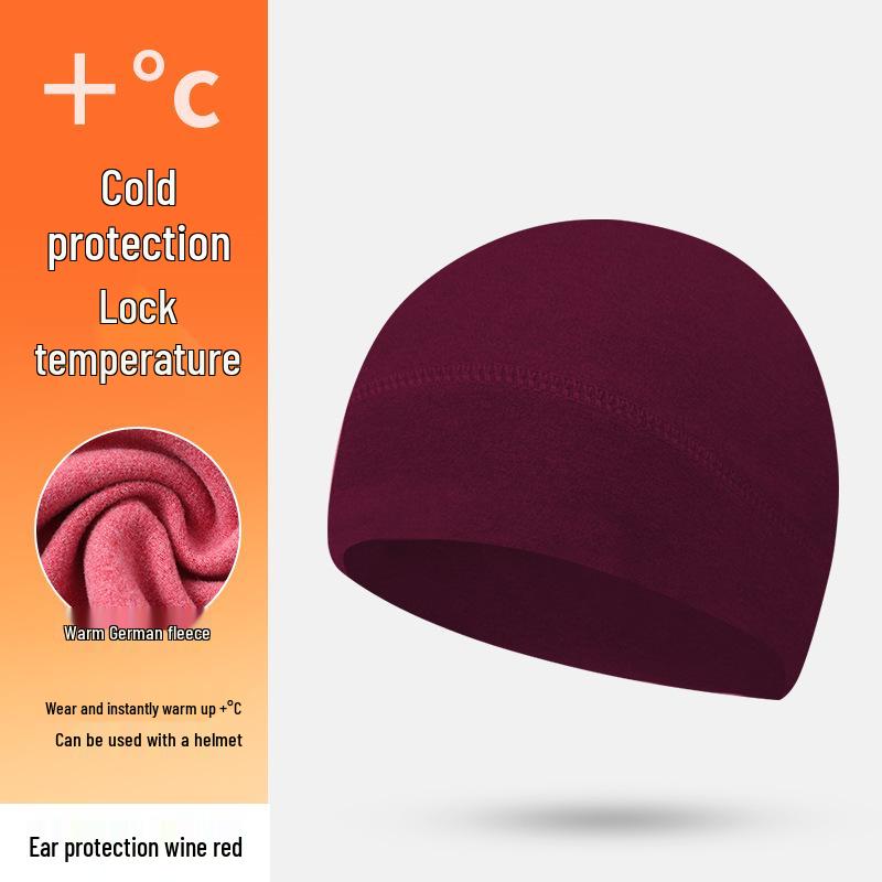Fleece-Lined Windproof Cycling Hat with Ear Protection