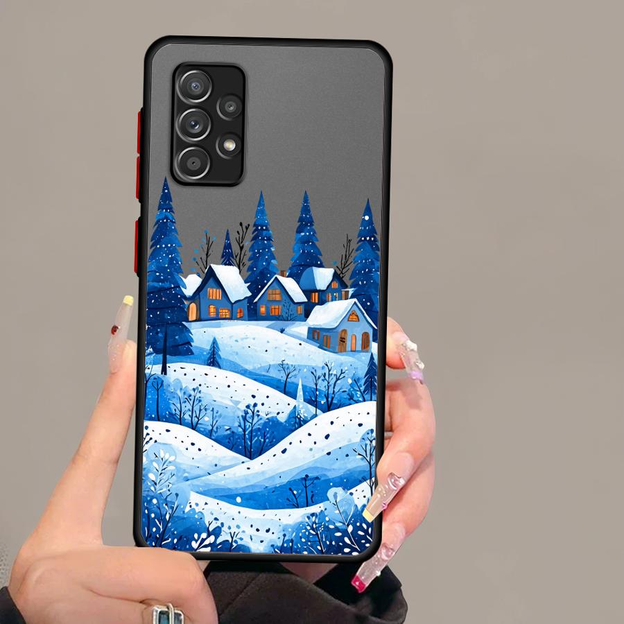 Case for Samsung Galaxy A52 A71 A21 A36 A22 A23 A32 A73 A25 A26 A56 A72 A31 Soft Cover Christmas Santa Claus