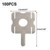 10/20/100Pcs Nickel Plated Steel 4S Lithium Battery Pack Replace Spot Welding Nickel Sheet U-Shaped Battery Pack Power Tools