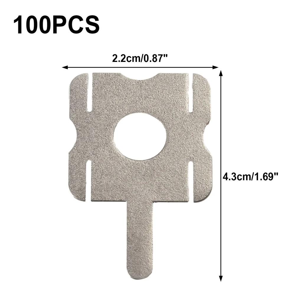 10/20/100Pcs Nickel Plated Steel 4S Lithium Battery Pack Replace Spot Welding Nickel Sheet U-Shaped Battery Pack Power Tools