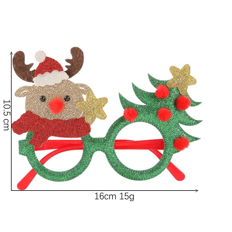 Festive Headband Eyeglass Frames: Christmas, Halloween, Valentine's Day & Party Glasses with Santa Claus Design
