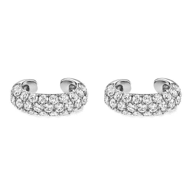 Gold Filled Silver Color Hoop Earrings For Women Stud Earring Zircon Piercing Drop Earings Personalized Jewelry Wholesale