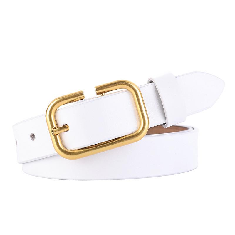 Pure Cowhide Ladies Belt With Classic Buckle For Fashion And Daily Use